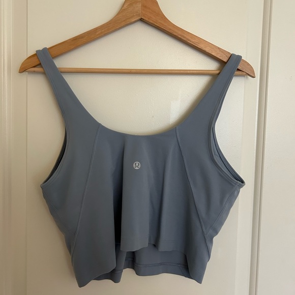 blue linen lululemon align tank - Picture 2 of 3